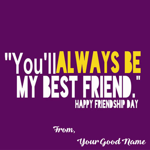 Happy Friendship Day Images On Name Card_500X500