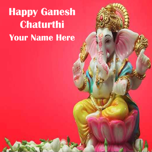 2019 New Card With Name Ganesh Chaturthi