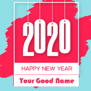 2020 Happy New Year Photo Create Write Name Online