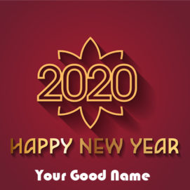 Name Greeting Card Happy New Year 2020 Wishes