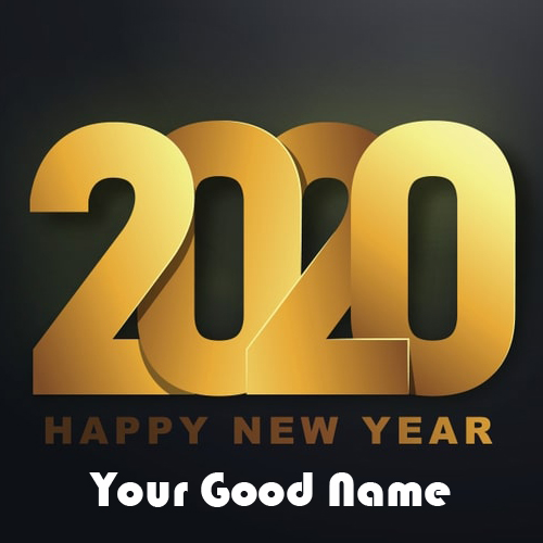Write Name On Happy New Year Image 2020 Wishes