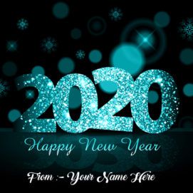 Happy New Year Image With Name Card Edit