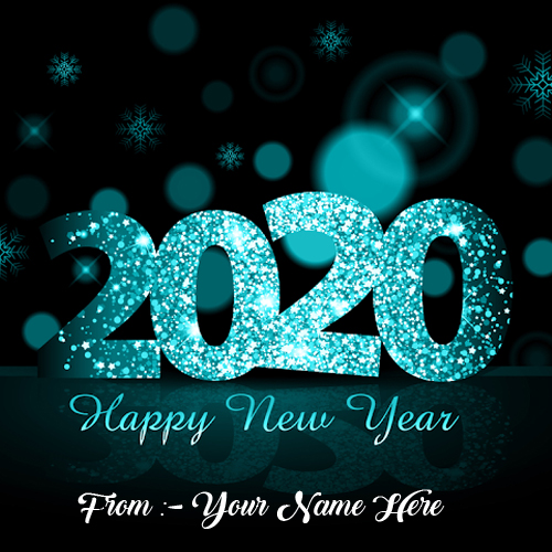 Happy New Year Image With Name Card Edit