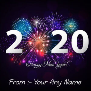 Write Name On Happy New Year 2020 Image Free Download