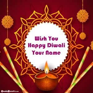 Happy Diwali Wishes Images With Your Name Creative