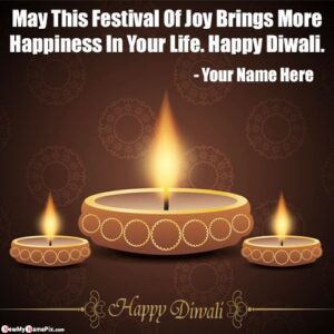 Diwali English Quotes Wishes Images With Name Create