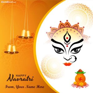 Maa Ambe Happy Navratri Wishes Images Edit By Custom Name