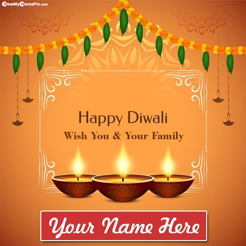 Diwali Greeting Card Personalized Name Create Online
