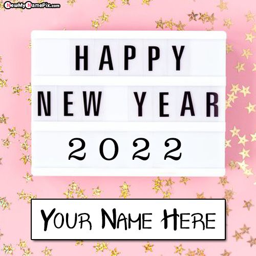 2022 Welcome New Year Wishes Images With Name Generator Tools_500X500