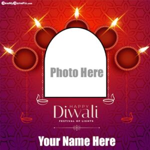 Diwali Wishes Greeting Card Images Write Name Create