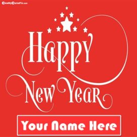 2022 Happy New Year Wishes Name Create Card Free