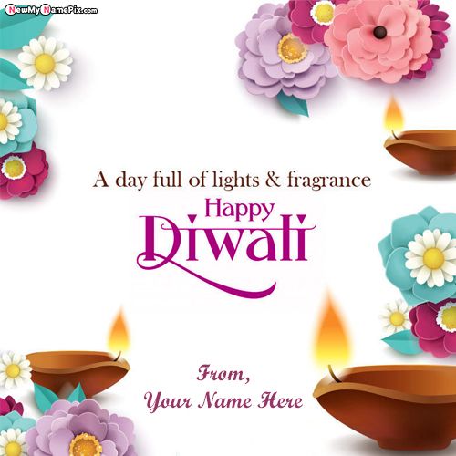 Diwali Messages Best Wishes Name Card Download Free_500X500