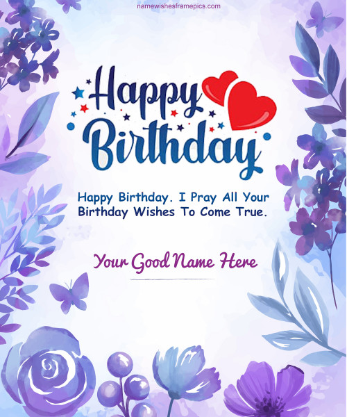 Make Your Name On Happy Birthday Quotes Card Editing