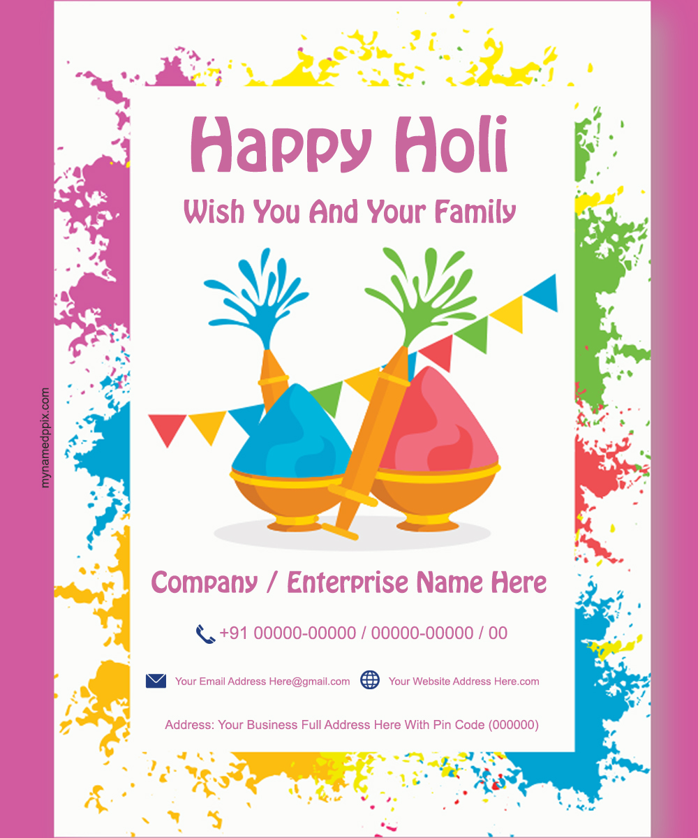 2023 Festival Of Color Holi Wishes Business Images Editing Free