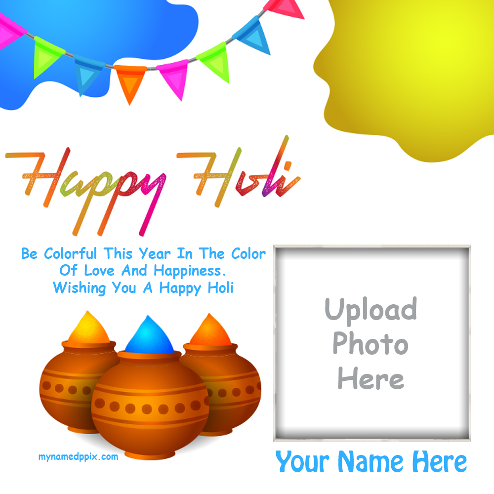 2023 Happy Holi Photo Printable Easily Download Free_1000X1000