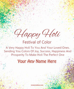 Happy Holi Wishes Hindi Quotes Photo On Create Name Card Free