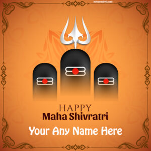 Happy Maha Shivratri Wishes With Name Edit Cards