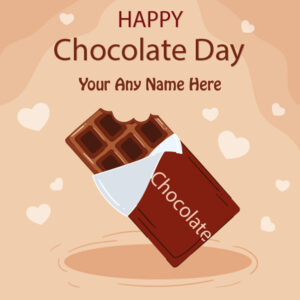 Name Wishes Happy Chocolate Day 2023 Best Photo Create Edit
