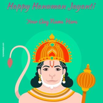 Edit Card Online Customized Name Happy Hanuman Jayanti Wishes_1000X1000