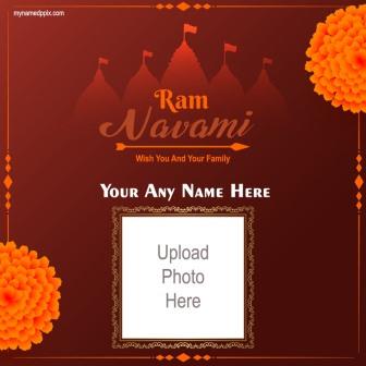 Frame Wishes 2023 Ram Navami Festival Photo Maker Name Print