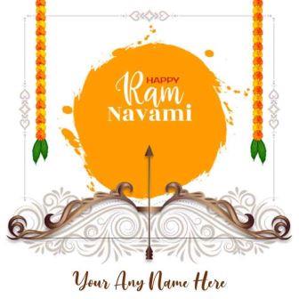 Free Customized Name Wishes Shri Ram Navami Images Editing