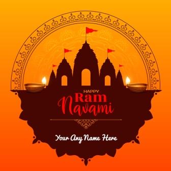 Happy Ram Navami Wishes With Name Photo Making Free