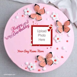 Add Your Photo On Happy Birthday Cake Wishes Free