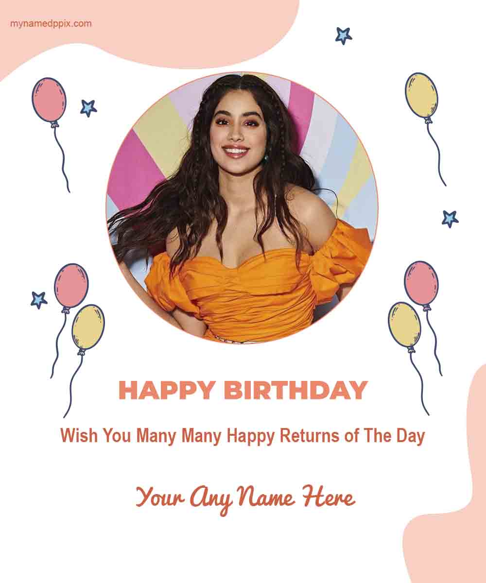 Ready Template Happy Birthday Frame Wishes Customized