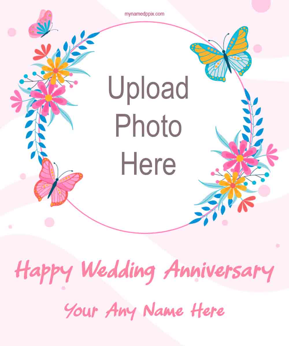 Design Template Anniversary Photo Upload Card Download