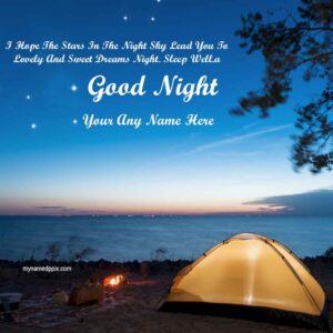 Write Name On Good Night Blessing Images Making